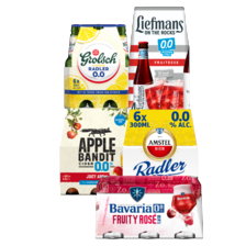 Alle 0.0% radler, rosé of fruitbier 